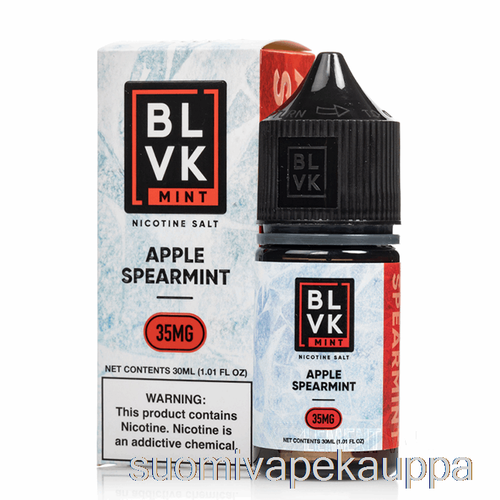 Vape Netistä Omena Viherminttu - Blvk Minttu Suolat - 30ml 50mg